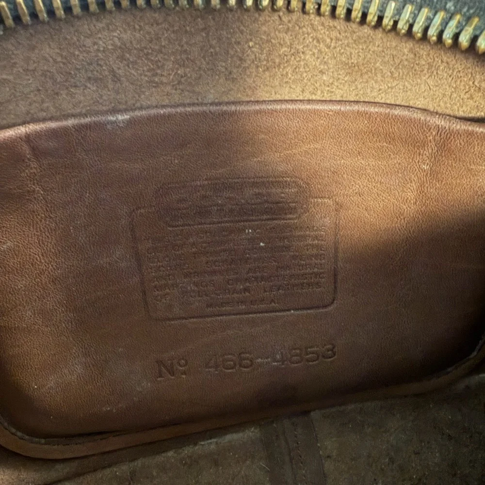 Vintage Coach Leather Bag Brown – Made in USA - Picture 9 of 16